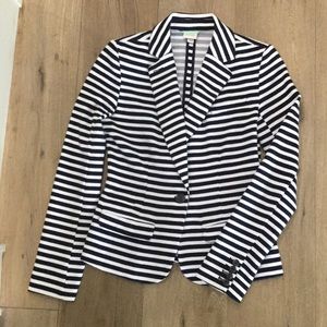 White and Navy stripped blazer